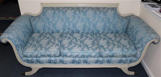 A Regency style settee W.200cm